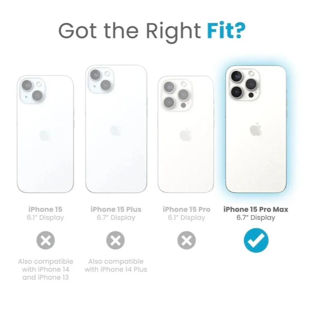 Speck Presidio Perfect-Clear iPhone 15 Pro Max‎ Case 13ft Drop Protection Clear
